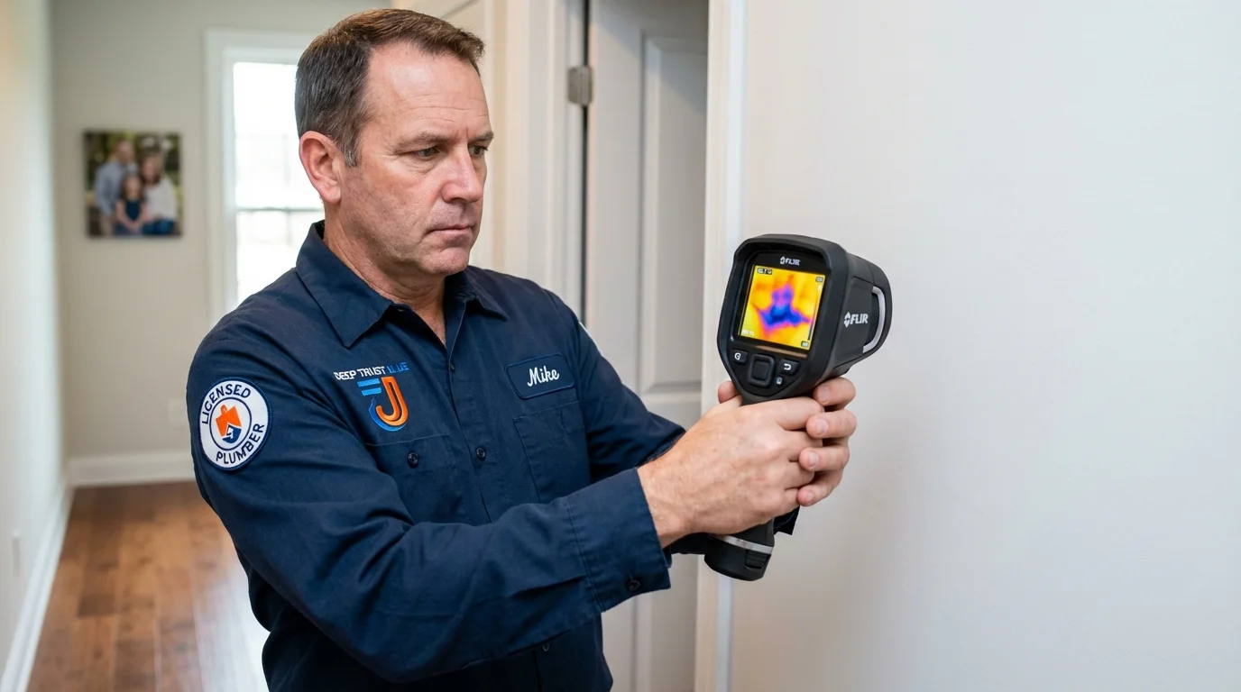 Thermal imaging leak detection by Johns Plumbing LLC in Honesdale